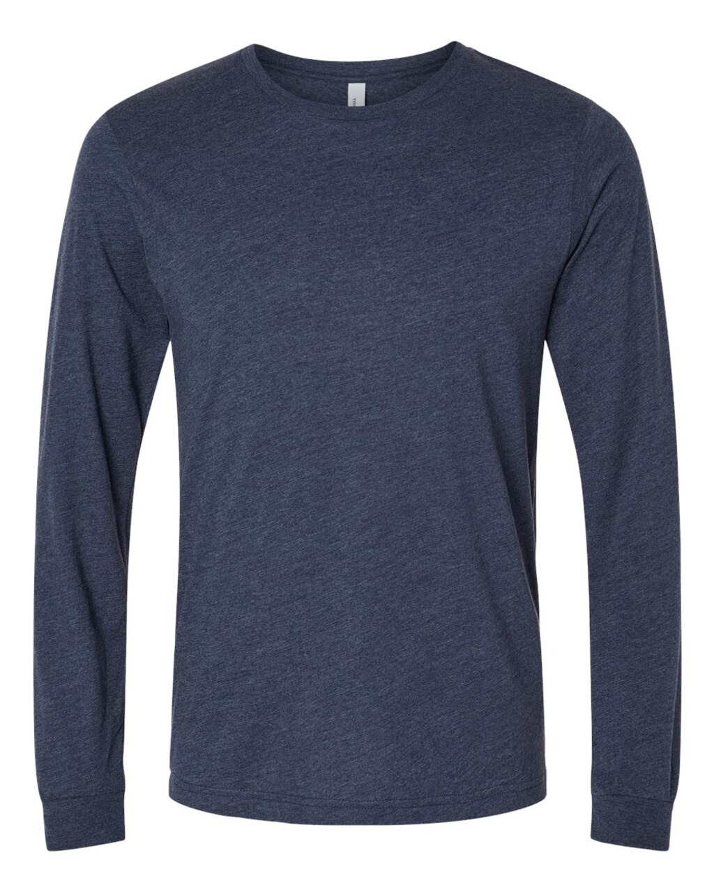 BELLA + CANVAS® Heather CVC Long Sleeve Crewneck T-Shirt for Layering Style & Custom Print Essential Tee